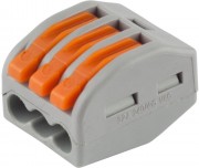 Клемма СВЕТОЗАР 49190-3 соединительная, разъемная, 3-х проводная, 400В, 32А, 2шт Клемма СВЕТОЗАР 49190-3 соединительная, разъемная, 3-х проводная, 400В, 32А, 2шт