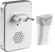 Звонок СВЕТОЗАР 58078 "СОНАТА" электрический беспроводной 120м, 36 мелодий, подключение в эл.розетку ~220В, А23