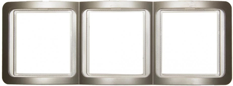 Панель СВЕТОЗАР SV-54149-GM "ГАММА" накладная, вертикальная, цвет золотой металлик, 3 гнезда Панель СВЕТОЗАР SV-54149-GM "ГАММА" накладная, вертикальная, цвет золотой металлик, 3 гнезда