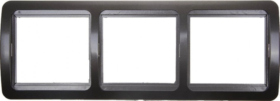 Панель СВЕТОЗАР SV-54149-DM "ГАММА" накладная, вертикальная, цвет темно-серый металлик, 3 гнезда Панель СВЕТОЗАР SV-54149-DM "ГАММА" накладная, вертикальная, цвет темно-серый металлик, 3 гнезда