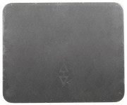 Выключатель СВЕТОЗАР SV-54137-SM "ГАММА" проходной, одноклавишный, без вставки и рамки, цвет светло-серый металлик, 10A/~250B