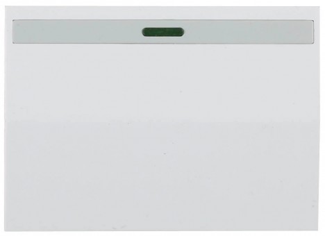 Выключатель СВЕТОЗАР SV-54431-W "ЭФФЕКТ" одноклавишный, с эффектом свечения, без вставки и рамки, цвет белый, 10A/~250B