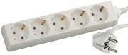 Удлинитель СВЕТОЗАР SV-55053-2 электрический с заземлением, евро, 5 гнезд, 2м